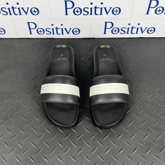 Buscemi | Shoes | Buscemi Mens Slide Sport Greywhite Leather  display picture 1